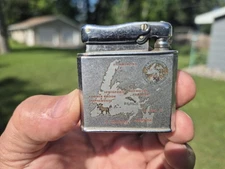 Vintage 1950s Argentia Newfoundland US Naval Station Military Colibri Lighter