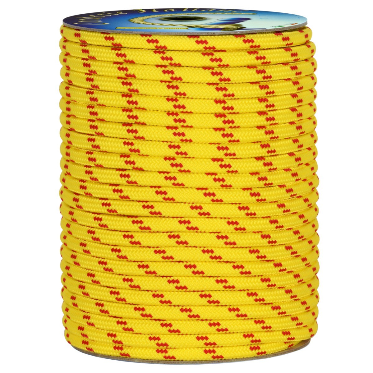 Corda Nautica Gialla 10mm x 20m | Treccia Alta Tenacità Galleggiante
