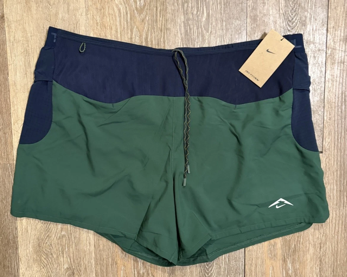 Men Nike Running Shorts Trail Sunrise 5" Dri‑FIT / HJ3572 323 / X-Large