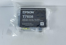 Epson T7608 Ink Cartridge Matte Black Genuine New Sealed SureColor P600