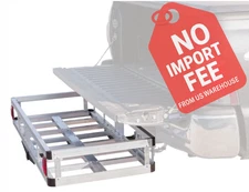 EIevate Outdoor Aluminum Basket Hitch Cargo Carrier for Travel and Hauling.