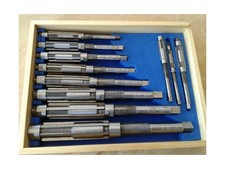 11pcs/Set Adjustable Hand Reamers A-K, H4-H14, 15/32" to 1-1/2", HSS 6 Blades