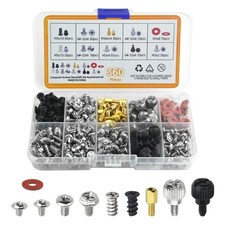 360PCS Computer Screws Assortment Kit Stainless Motherboard Standoffs Screws Ass