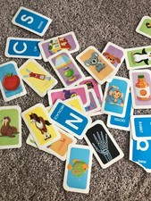 Alphabet Flash Cards School Zone 56 Toddler Preschool ABC Letters Phonics 3yrs 