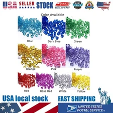 200x Acrylic Plastic Gem Stone Ice Rocks Table Scatter Vase Fish Tank Decoration