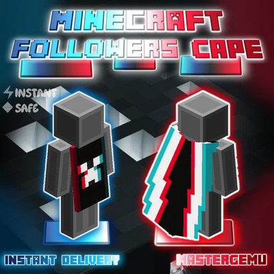 Minecraft Follower's Cape - AUTOMATED INSTANT DELIVERY - Java & Bedrock