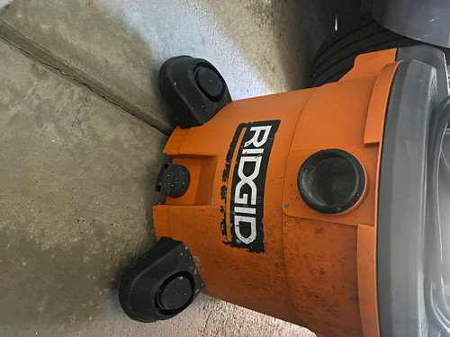 RIDGID Portable Wet/Dry Canister Vacuum, Bagless Corded, Orange/Gray/Black