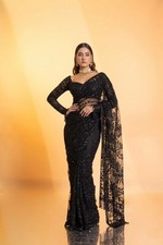 SAREE BLOUSE BOLLYWOOD PARTY WEAR INDIAN PAKISTANI NEW SARI WEDDING DESIGNER