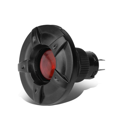Universal 22mm ID 20A Red Led Power On/Off Push Button Switch 3 Pin 12V ACC GND