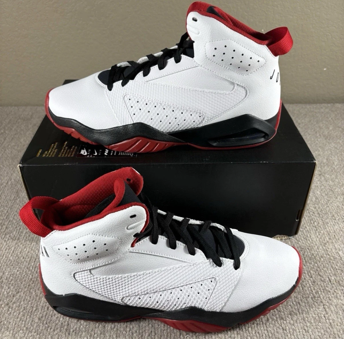 Jordan Lift Off Mens 11.5 Black Red White Patent Leather Sneakers 315317-026 Amazon.com | Nike Jordan B main image 2