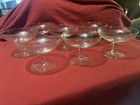 Vintage Clear Coupe Champagne Cocktail Sherbet Glasses Set of 7 – 6” Bowls — photo 1