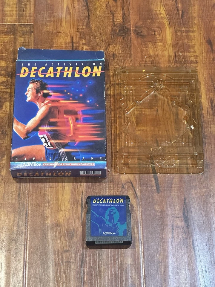 The Activision Decathlon 1983 Atari 5200 cartucho e caixa original - Imagem 4 de 4