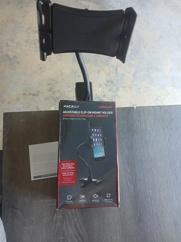 Macally - Adjustable Clip-On Mount Holder - NEW - Image 4 of 4