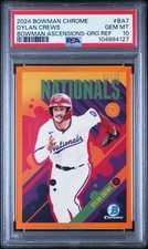 2024 Bowman Chrome Dylan Crews Ascensions Orange /25 PSA 10 SSP