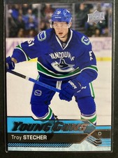 16-17 UD Series 2 Hockey Young Guns 475 Troy Strecher Rookie (RC) Canucks
