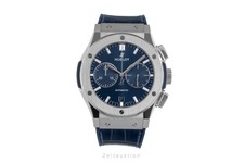 Hublot Classic Fusion 45 Blu Cronografo Titanio Ref. 521.NX.7170.LR B&P 2021