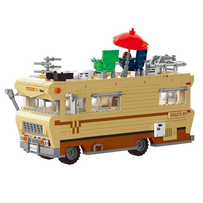 MOC 1288PCS Camper Van building blocks DIY Model Set Birthday Christmas gift - Image 3 of 4