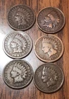 Indian Head Cents 1882,1896,1897,1892,1903X2 Get  (6) These Actual Penny’s N115