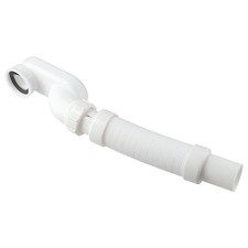 Durable Low Profile Flat 1 1/2 P Trap Kit ABS Freestanding Tub Drain  Bath