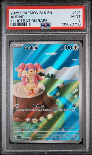 Audino graded PSA 9 for sale on eBay