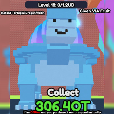 (ONLINE) Instant Tortogini Dragonfruitin (Catch and feed a brainrot)