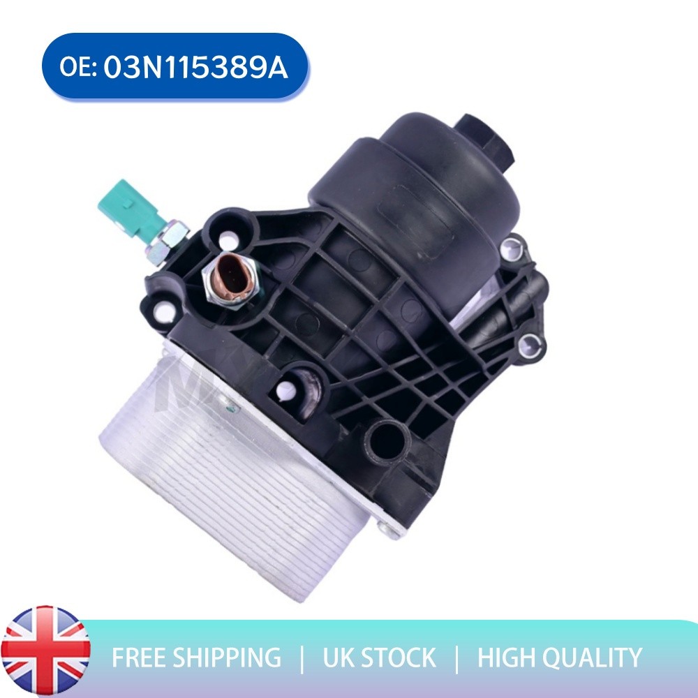 Oil Filter Housing & Cooler New 03N115389A For Audi Seat Skoda VW 1.6 2.0 TDI