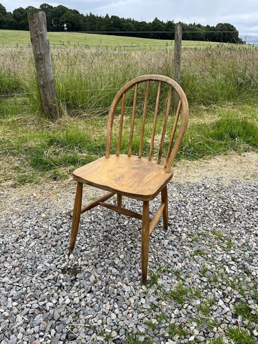 Set of Six Ercol Dining Chairs / Ercol Windsor Blonde Chairs / Ercol Chairs - Picture 9 of 24