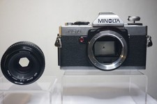 Minolta XG-A 35mm SLR Film Camera w/ Minolta 50mm f1.2 Lens - WORKS GREAT 