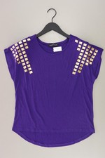 ✨ Melrose T-Shirt Shirt für Damen Gr. 34, XS Kurzarm lila aus Polyester ✨