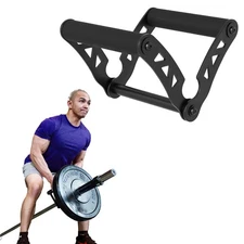 V Grip Landmine Attachment for Barbell Bar - Solid Double D Row Handle - T Ba...