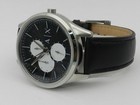 A|X Armani Exchange Men's Quartz Multifunction Black Leather Watch 42mm — photo 2
