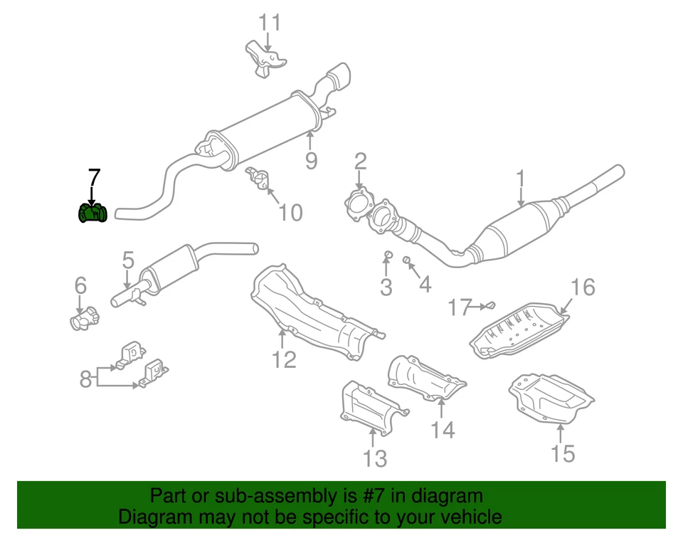 Abrazadera de resonador original Audi 8N0-253-145 Foto 2 de 2
