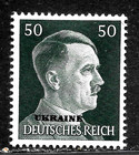 HICK GIRL-MINT  RUSSIA  SC#N46    OVERPRINT  " UKRAINE "         X4392 — photo 1