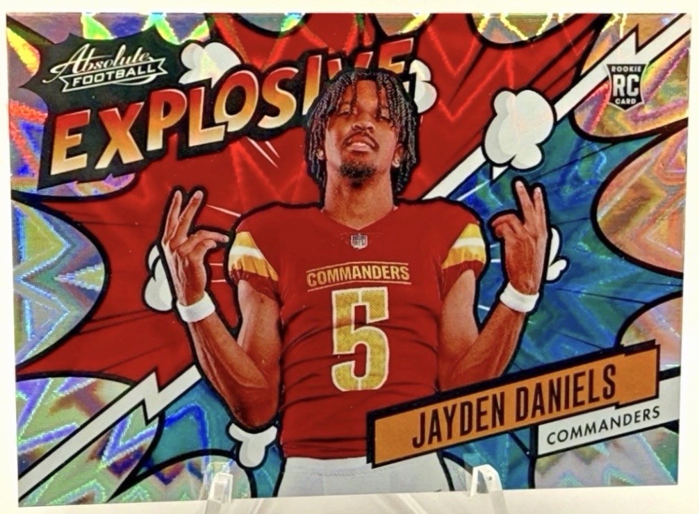 2024 Absolute Explosive Jayden Daniels #EX-JDS RC Rookie COMMANDERS 🔥🔥🔥