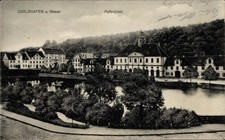Ak Bad Karlshafen an der Weser, Hafenplatz - 5040962