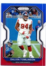 2020 Panini Prizm #165 Dalvin Tomlinson Prizm Red White and Blue