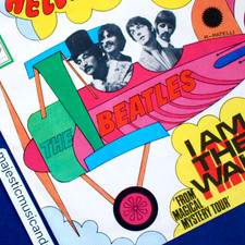 RARE 1967 AIRPLANE COVER THE BEATLES HELLO GOODBYE I AM THE WALRUS 7" VINYL 45