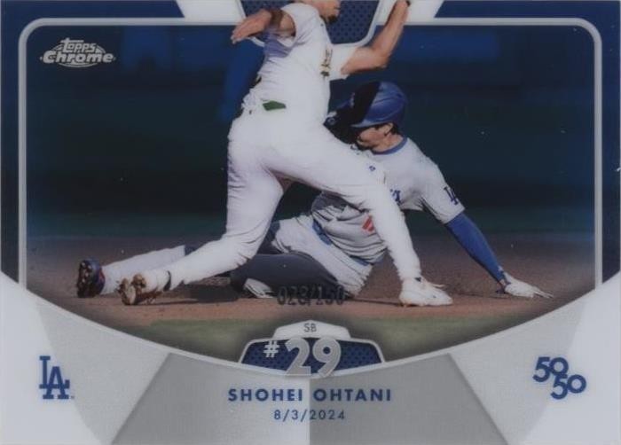 2024 Topps 50/50: Shohei Ohtani - Shohei Ohtani #62 Blue /150 for