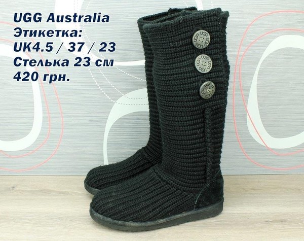 Women UGG Boots Black 37 #O08H