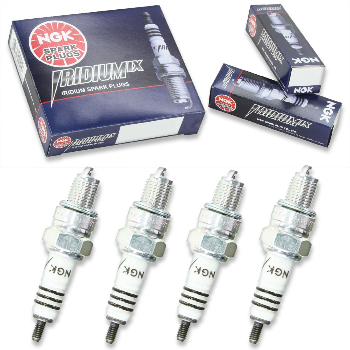 4pcs 12-13 Suzuki QUADSPORT LT-Z90 NGK Iridium IX Spark Plugs 90 Kit Set kl