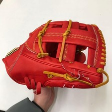 Wilson Baseball Glove Red Leather Mitt 11.5 From Japan Vintage Right Unused
