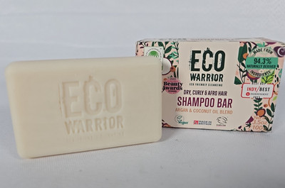 ECO WARRIOR Trockenhaar Shampoo Bar Vegan Cruelty Free ohne SLS oder Parabene 100g