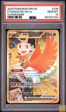 Ethan's Ho-Oh EX 239/182 Hyper Rare Dri En-Destined Rivals Pokemon PSA 10