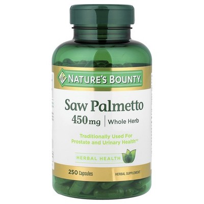 Nature's Bounty, Sägepalme, 450 mg, 250 Kapseln - DE Versand via DHL