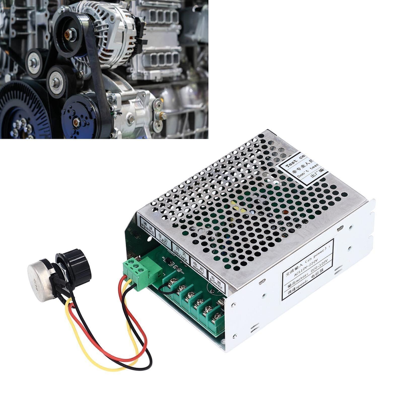 PWM DC Motor Speed Controller AC110‑220V Input DC0‑100V Output Aluminum Alloy