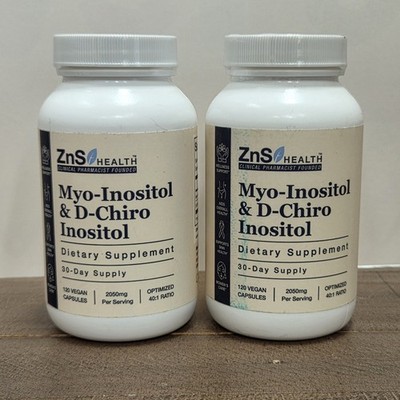 ZnS Myo-Inositol & D-Chiro Inositol for Women Supports Balanced Hormones. B6