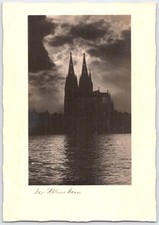 Vintage Der Kölner Dom Cologne Cathedral Germany Postcard Rheingoldserie