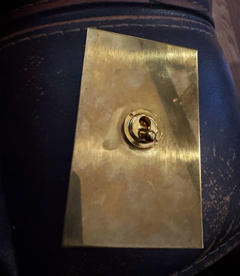 Forbes&lomax Brass Single Toggle Wall Switch Plate, 1-Gang On/Off