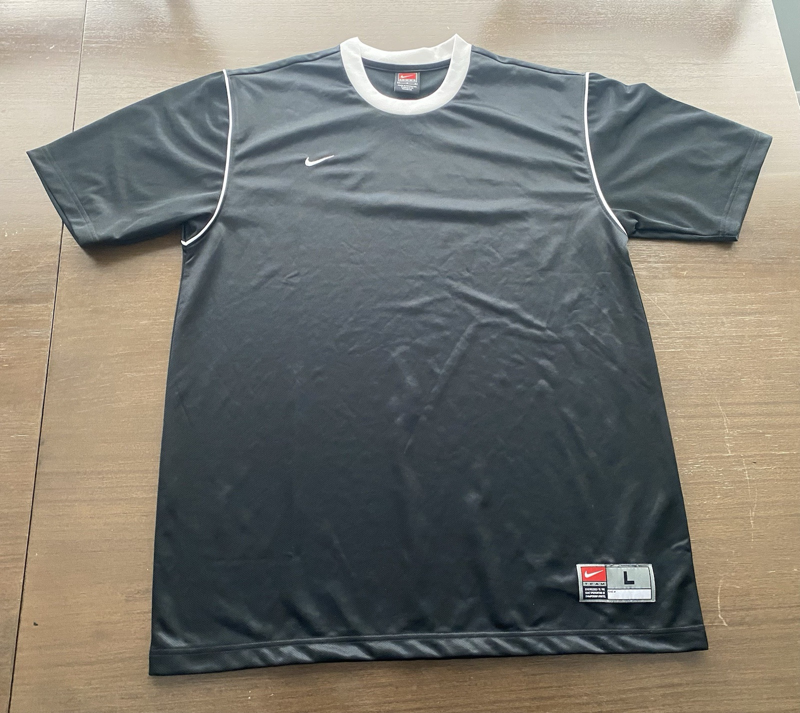 Nike Soccer Large Athletic Jersey L Men’s Adult Fast Ship Vintage Short Sleeve
