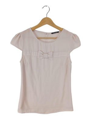 ORSAY Kurzarm-Bluse Damen Bluse Gr. DE 34 wollweiß Casual-Look